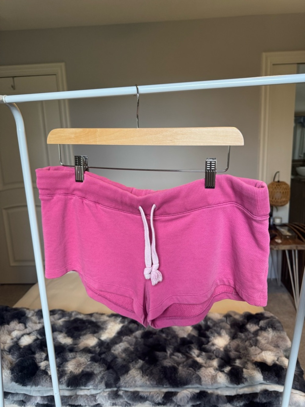 Foreign Exchange Hot Pink Drawstring Athletic Shorts